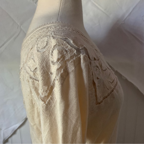 Celyn B. Elisabetta Franchi Ivory Lace Cut Outs Sweater IT 40 US 6 Sz Sm - Picture 10 of 13